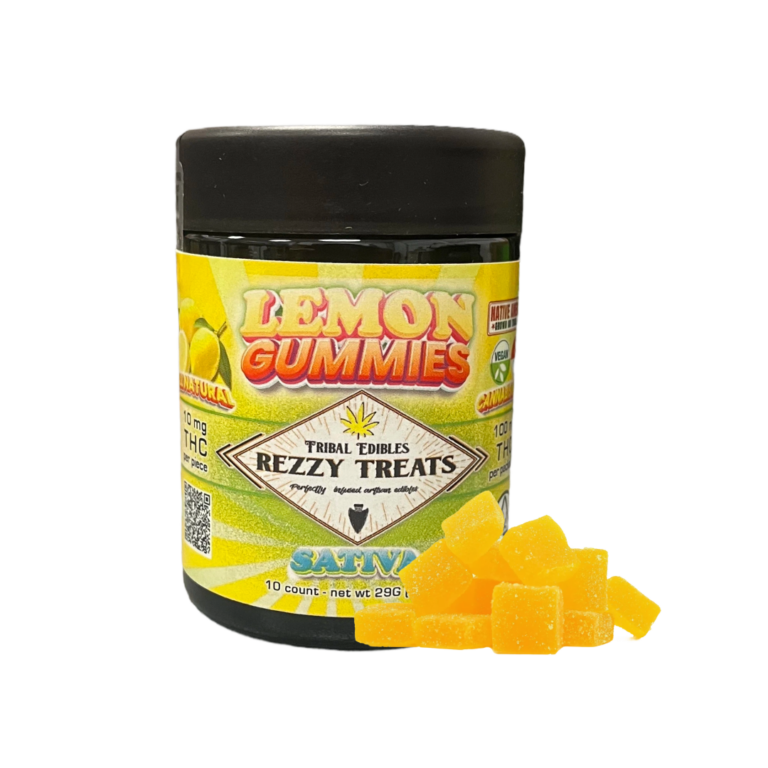 LEMON REZZY TREATS 100mg GUMMIES