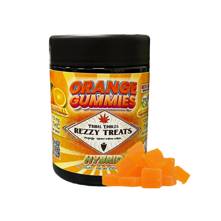 ORANGE REZZY TREATS 100mg GUMMIES