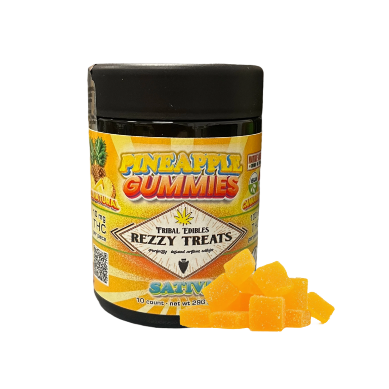 PINEAPPLE REZZY TREATS 100mg GUMMIES –