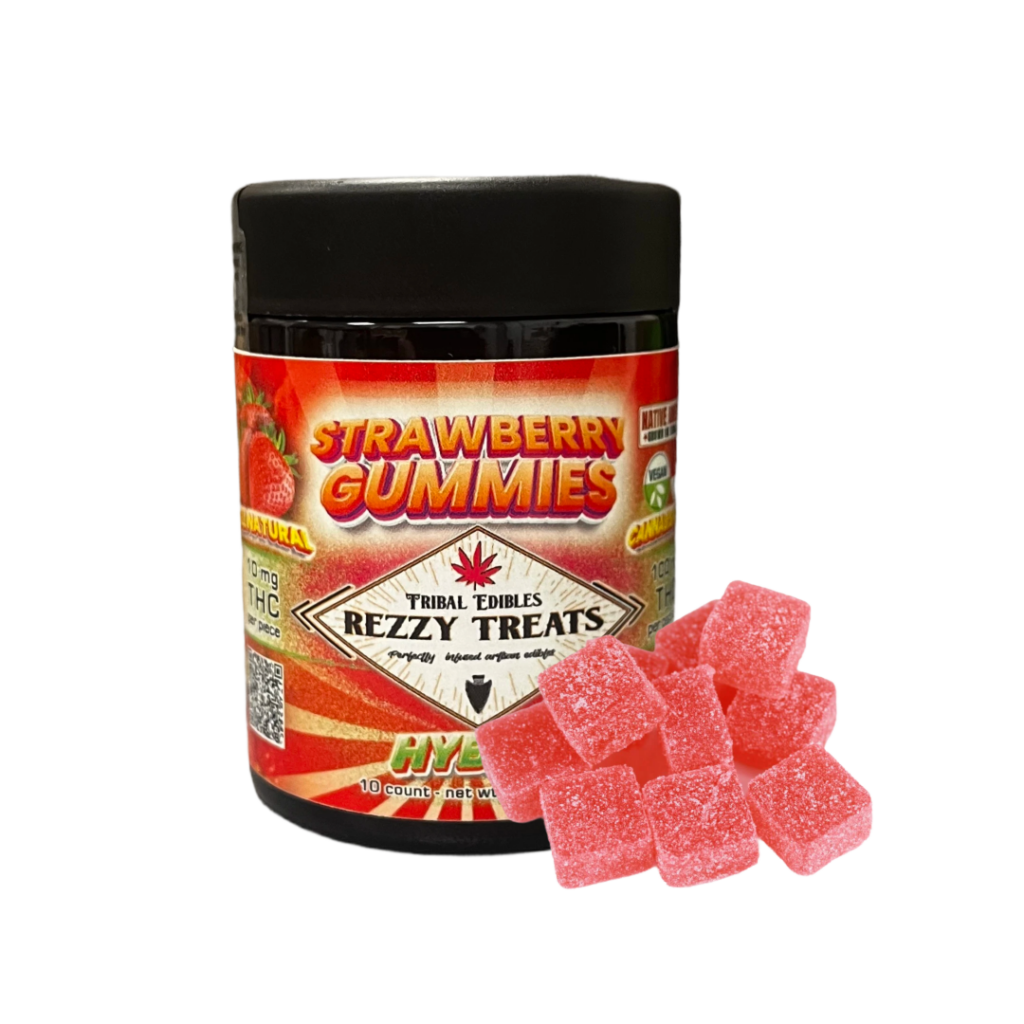 STRAWBERRY REZZY TREATS 100mg GUMMIES