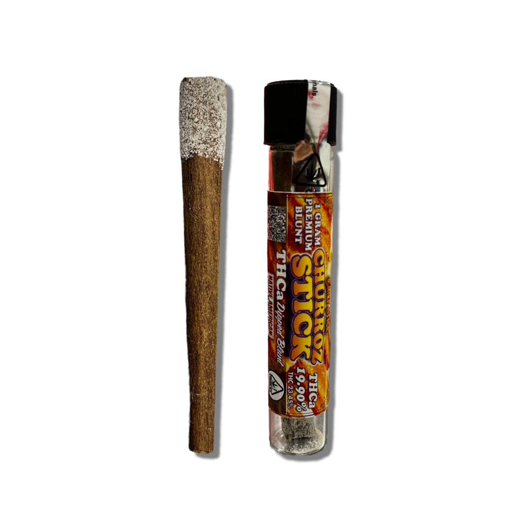 * IN TESTING!! SINGLE CHIEF STICK – CHURROZ 1 GRAM THCa DIPPED PREROLL