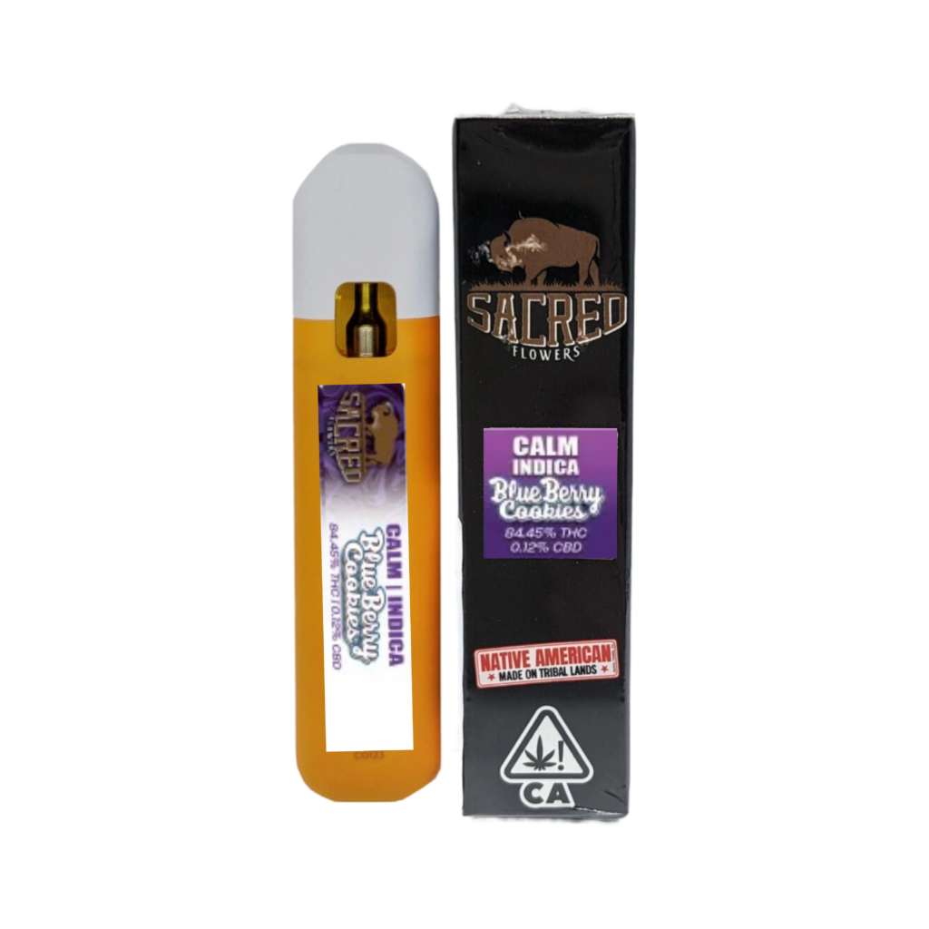 BLUEBERRY COOKIES CALM (INDICA) 1 Gram MOOD DISPOSABLE Cartridge SACRED