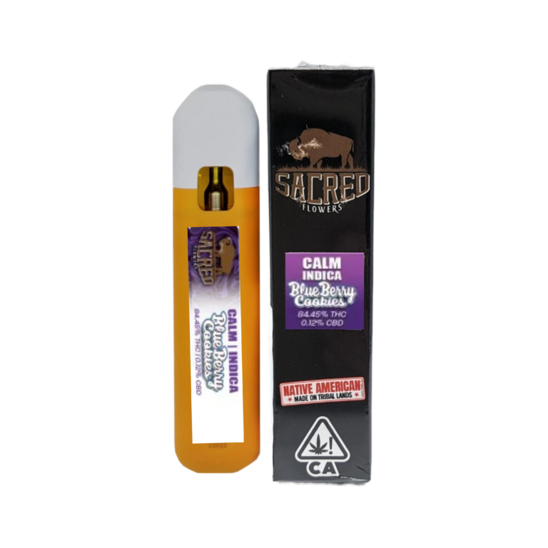 BLUEBERRY COOKIES CALM (INDICA) 1 Gram MOOD DISPOSABLE Cartridge SACRED