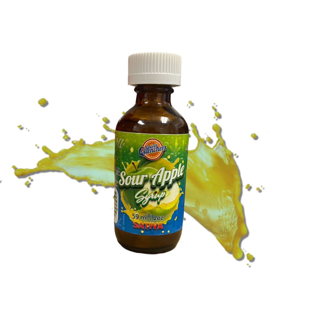 Spirit Quenchers 500mg THC Syrup – SOUR APPLE (SATIVA)