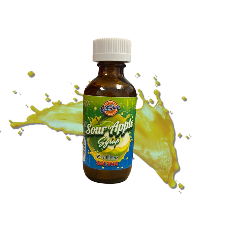 Spirit Quenchers 500mg THC Syrup – SOUR APPLE (SATIVA)