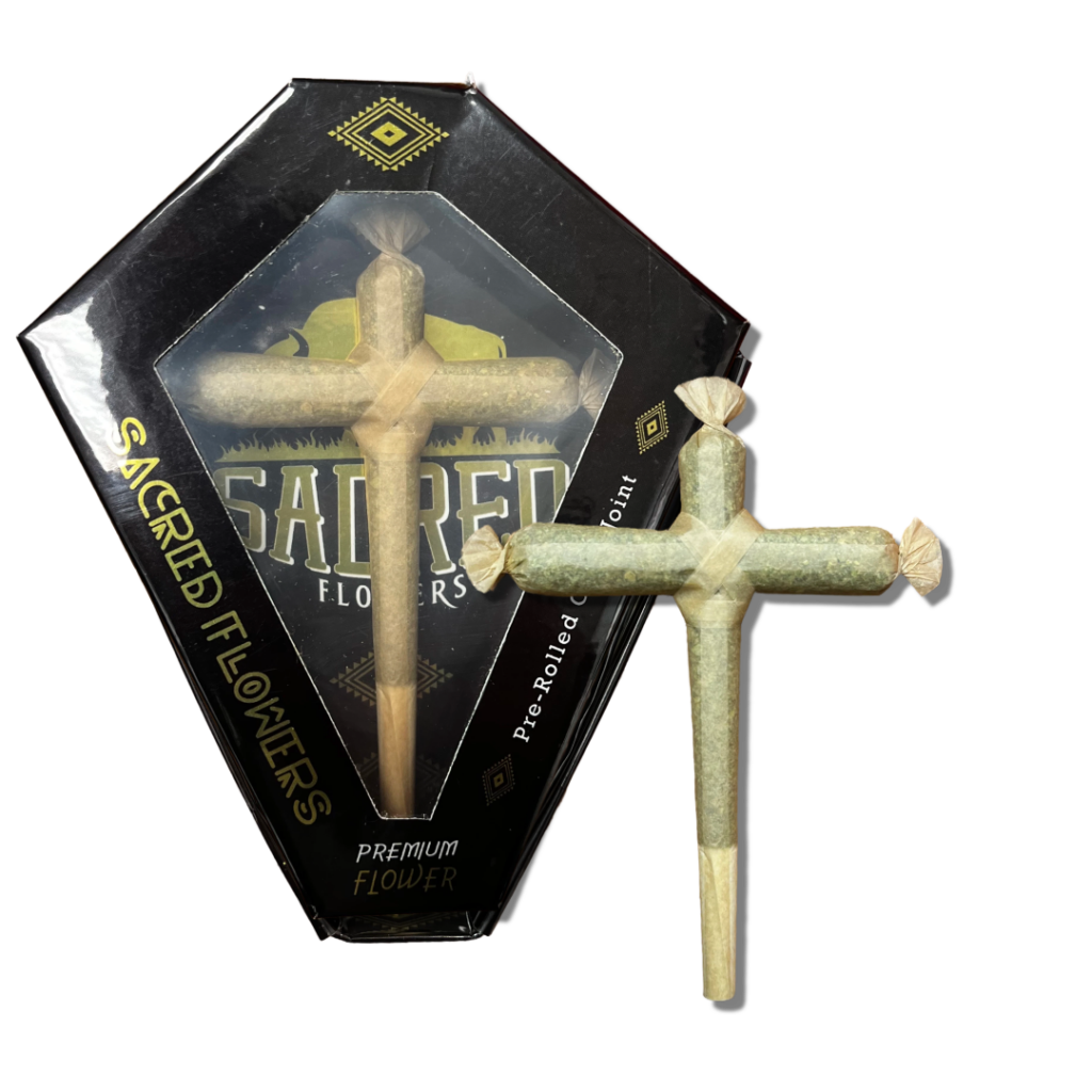 SACRED 1.8 Gram CROSS JOINT – RAINBOW INFERNO