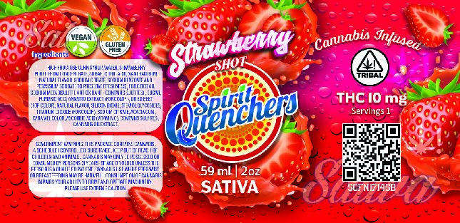 Spirit Quenchers 10mg THC SHOT – STRAWBERRY (SATIVA)