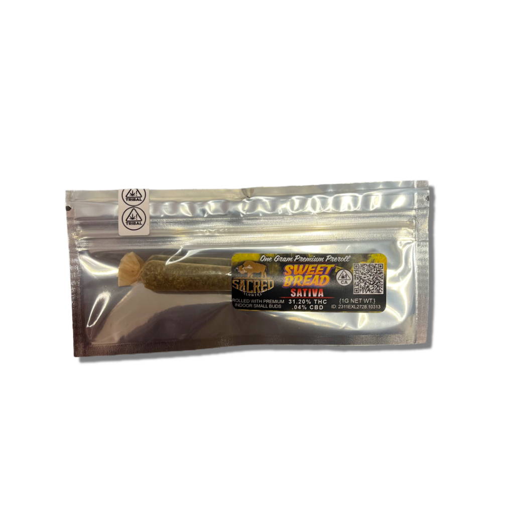 SACRED SINGLE FULL GRAM PREROLL- SWEET BREAD