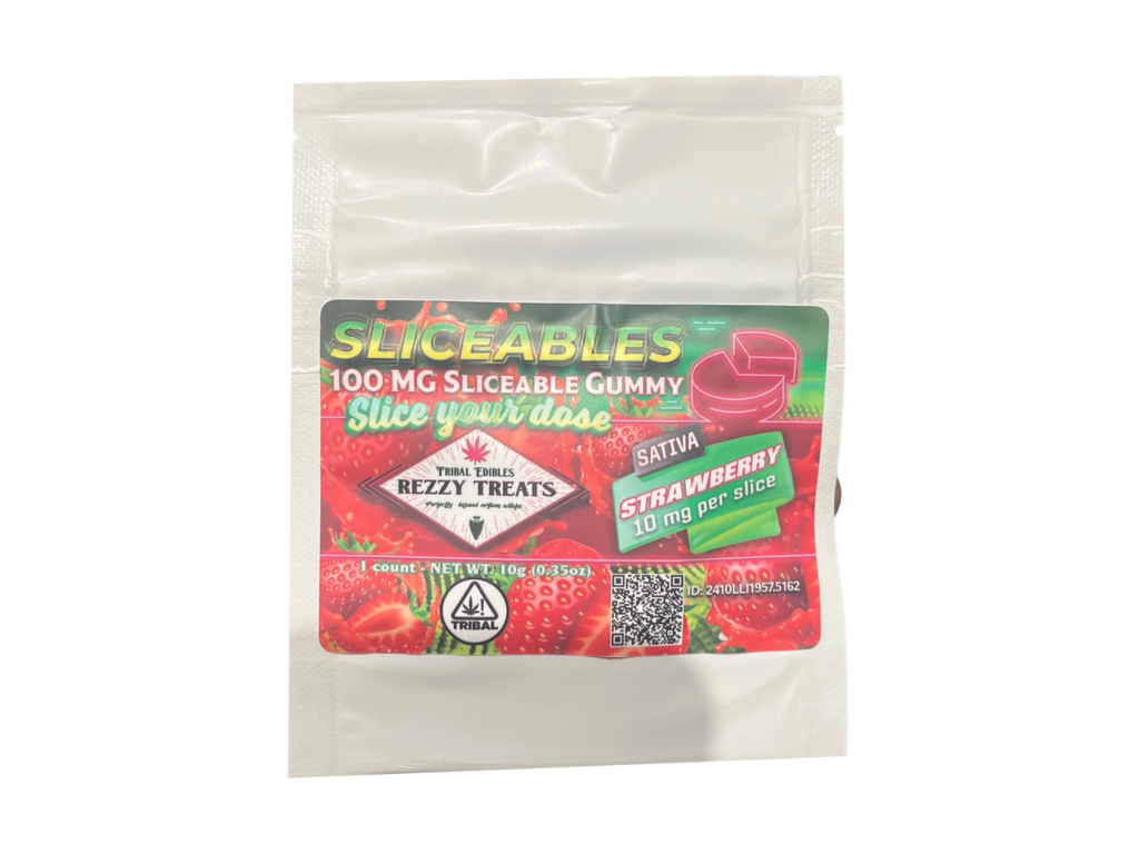 * COMING BACK SOON! STRAWBERRY SLICEABLE 100mg GUMMY SINGLE PACK