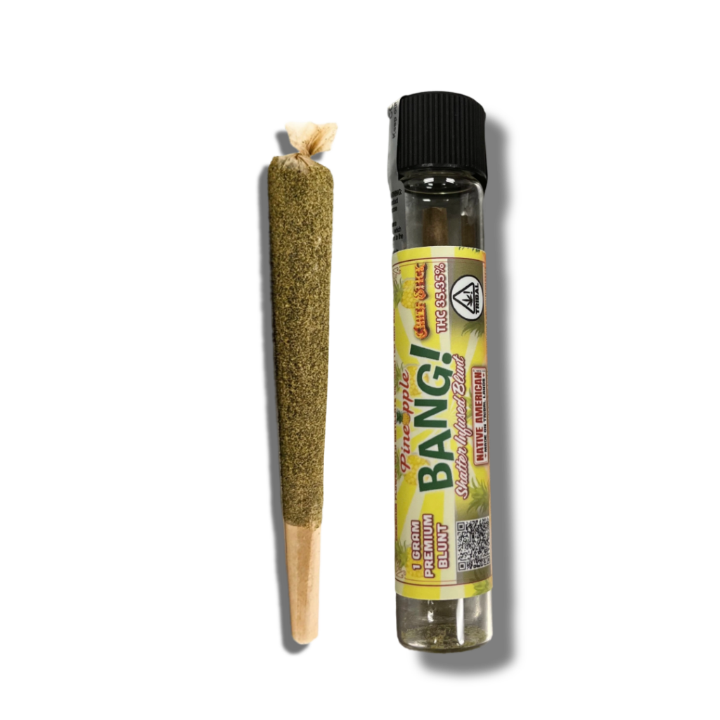 SINGLE CHIEF STICK – 1 GRAM SHATTER INFUSED PREROLL – PINEAPPLE BANG