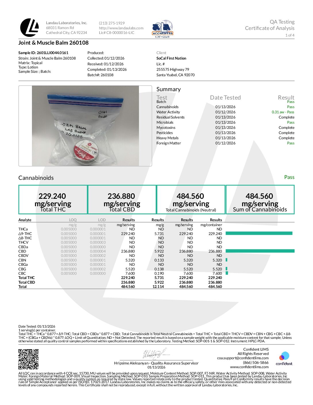 SFN Joint & Muscle Balm w/ DMSO- 40g LARGE