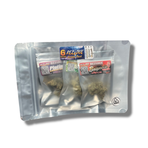 REZIDUE 6 GRAM GREENHOUSE VARIETY PACK – 2G PLG, 2G SPRITZER, 2G BEIGNETS.