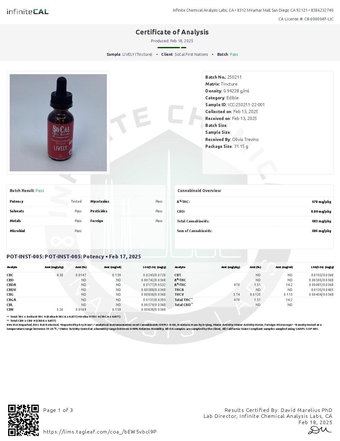 High THC Tincture – Lively SFN