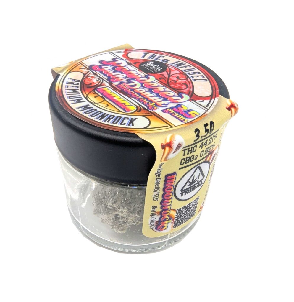 SOCAL THCa INFUSED MOONROCKS – 3.5 GRAMS – POWDERED JELLY DONUT (INDICA)