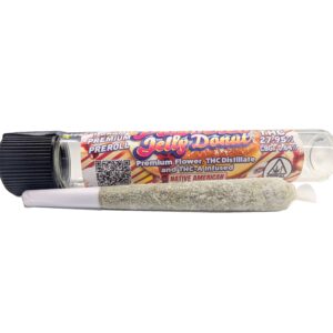SINGLE CHIEF STICK – 1 GRAM THCa INFUSED PREROLL – POWDERED JELLY DONUT (INDICA)