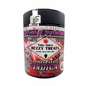 POMEGRANATE REZZY TREAT ROSIN 100MG GUMMMIES (INDICA)