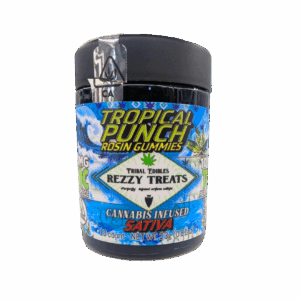 TROPICAL PUNCH REZZY TREAT ROSIN 100MG GUMMMIES (SATIVA)