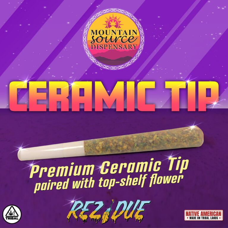 SACRED FULL GRAM PREROLL WITH CERAMIC TIP- WILD ROSE MINTZ (SATIVA)